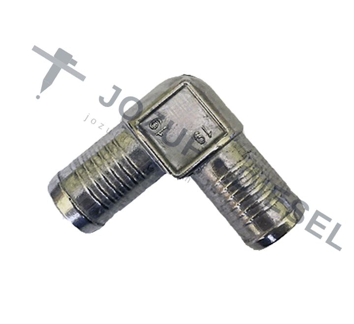 19x19mm L-Shape 90° Elbow Fuel Pipe Connector 2