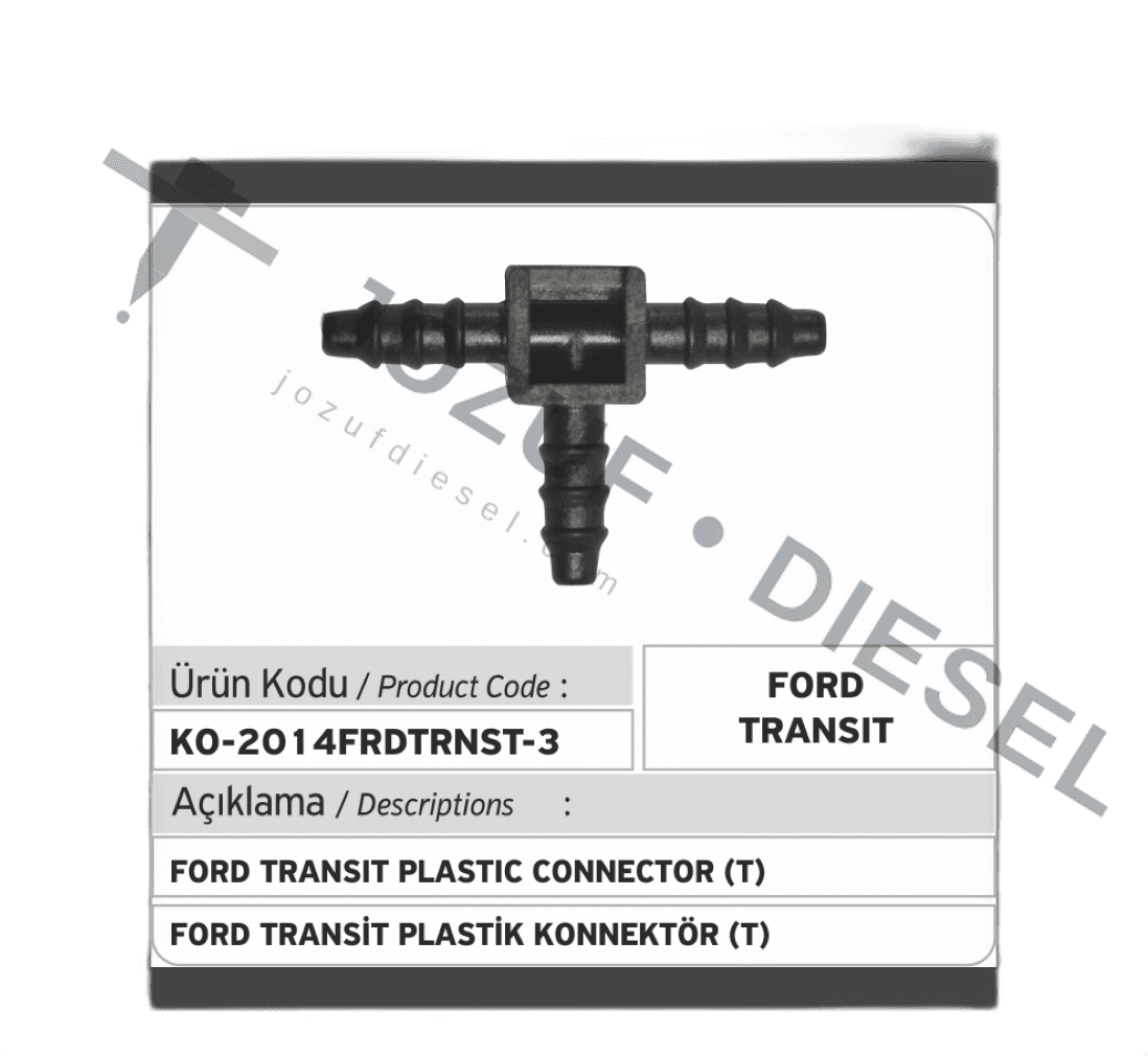 Ford Transit Injector Return Plastic Connector T